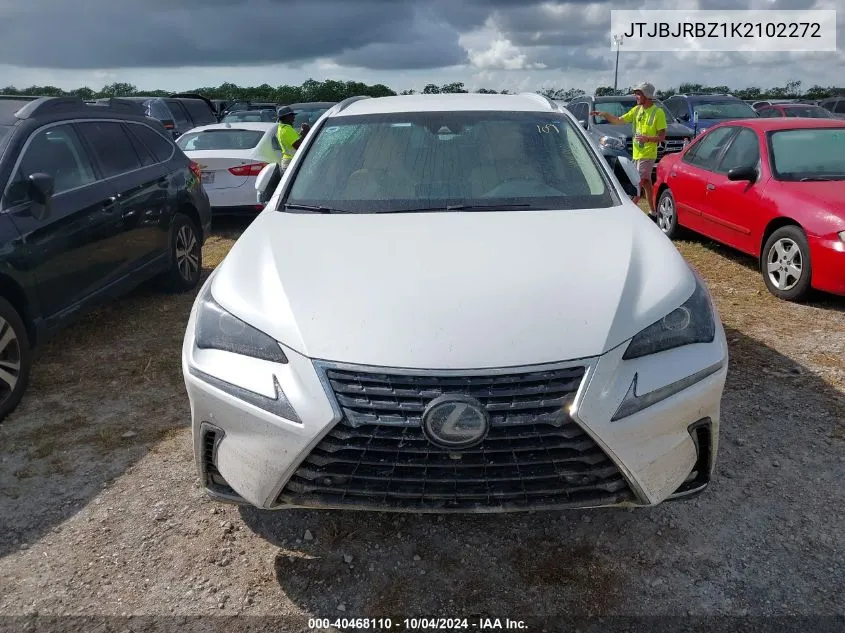 2019 Lexus Nx 300H VIN: JTJBJRBZ1K2102272 Lot: 40468110