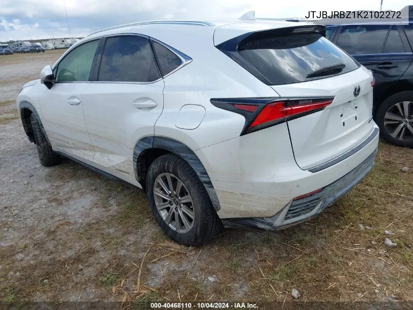 2019 Lexus Nx 300H VIN: JTJBJRBZ1K2102272 Lot: 40468110