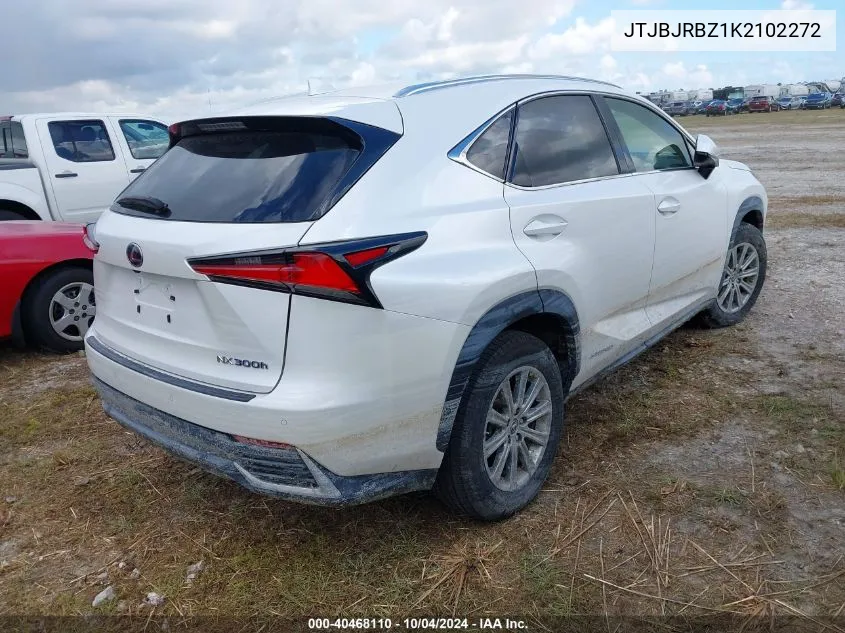 2019 Lexus Nx 300H VIN: JTJBJRBZ1K2102272 Lot: 40468110