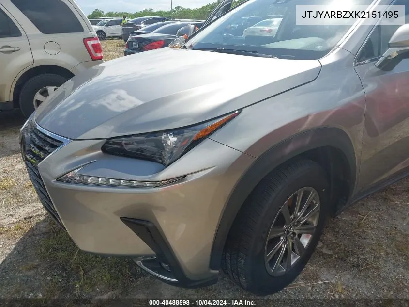 JTJYARBZXK2151495 2019 Lexus Nx 300