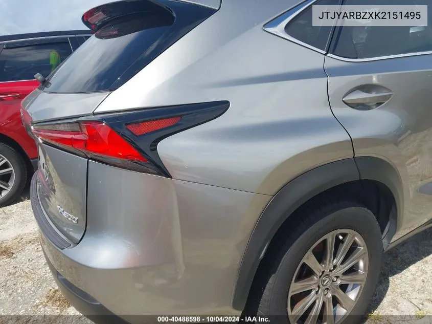 JTJYARBZXK2151495 2019 Lexus Nx 300