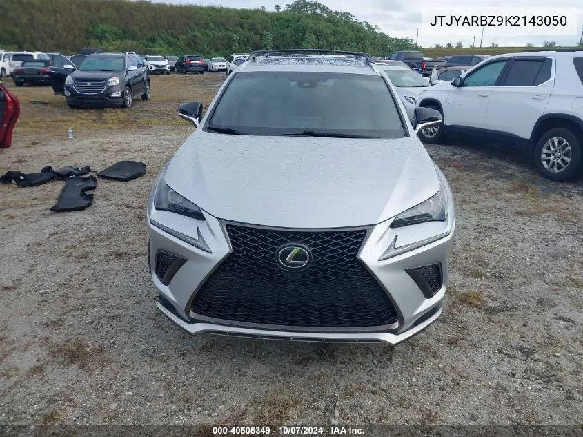 2019 Lexus Nx 300 Base/300 F Sport VIN: JTJYARBZ9K2143050 Lot: 40505349