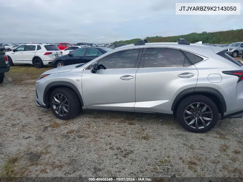 2019 Lexus Nx 300 Base/300 F Sport VIN: JTJYARBZ9K2143050 Lot: 40505349