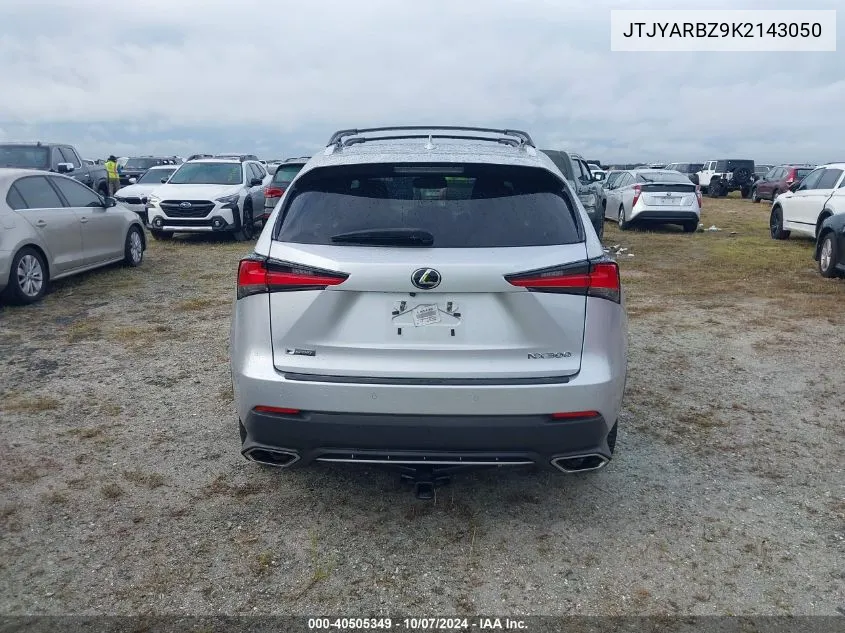 2019 Lexus Nx 300 Base/300 F Sport VIN: JTJYARBZ9K2143050 Lot: 40505349