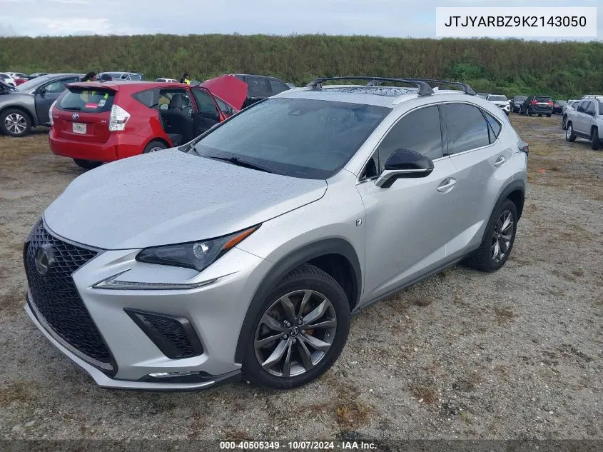 2019 Lexus Nx 300 Base/300 F Sport VIN: JTJYARBZ9K2143050 Lot: 40505349