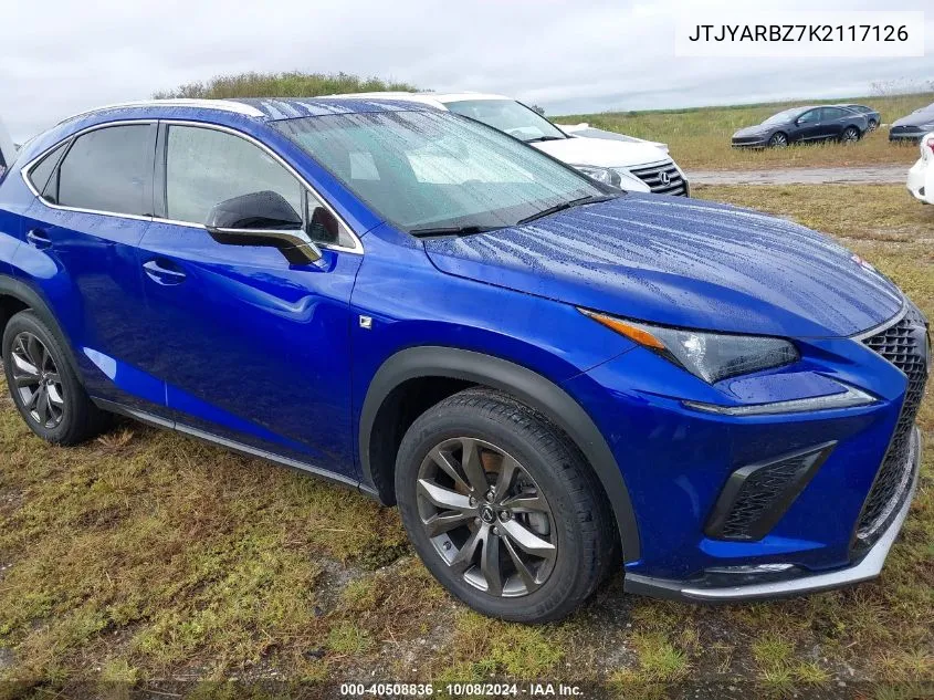 2019 Lexus Nx 300 Base/300 F Sport VIN: JTJYARBZ7K2117126 Lot: 40508836