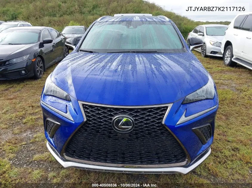 2019 Lexus Nx 300 Base/300 F Sport VIN: JTJYARBZ7K2117126 Lot: 40508836