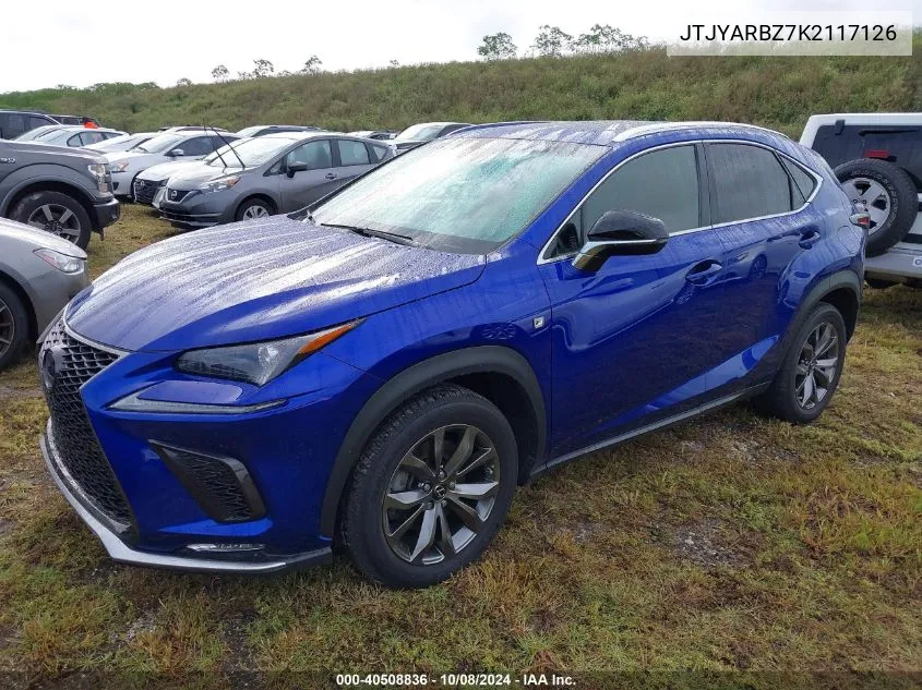 2019 Lexus Nx 300 Base/300 F Sport VIN: JTJYARBZ7K2117126 Lot: 40508836