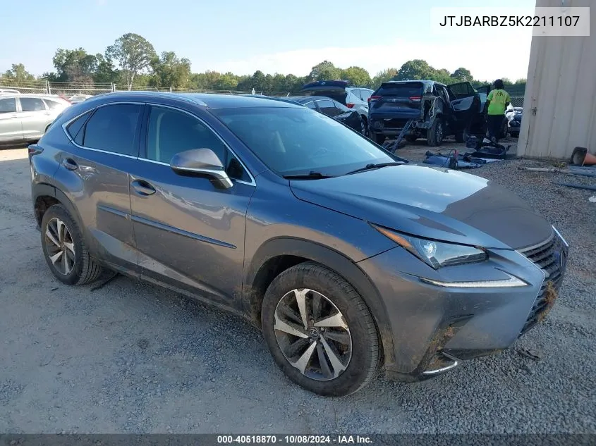 2019 Lexus Nx 300 Base/300 F Sport VIN: JTJBARBZ5K2211107 Lot: 40518870