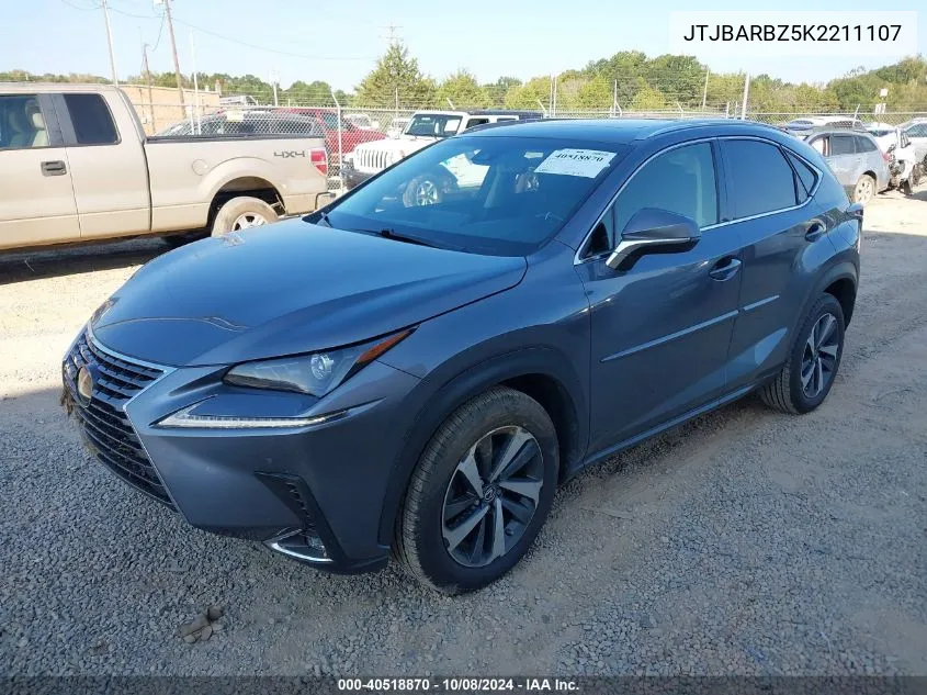 2019 Lexus Nx 300 Base/300 F Sport VIN: JTJBARBZ5K2211107 Lot: 40518870