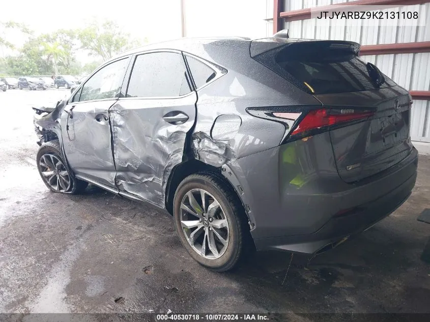 2019 Lexus Nx 300 Base/300 F Sport VIN: JTJYARBZ9K2131108 Lot: 40530718