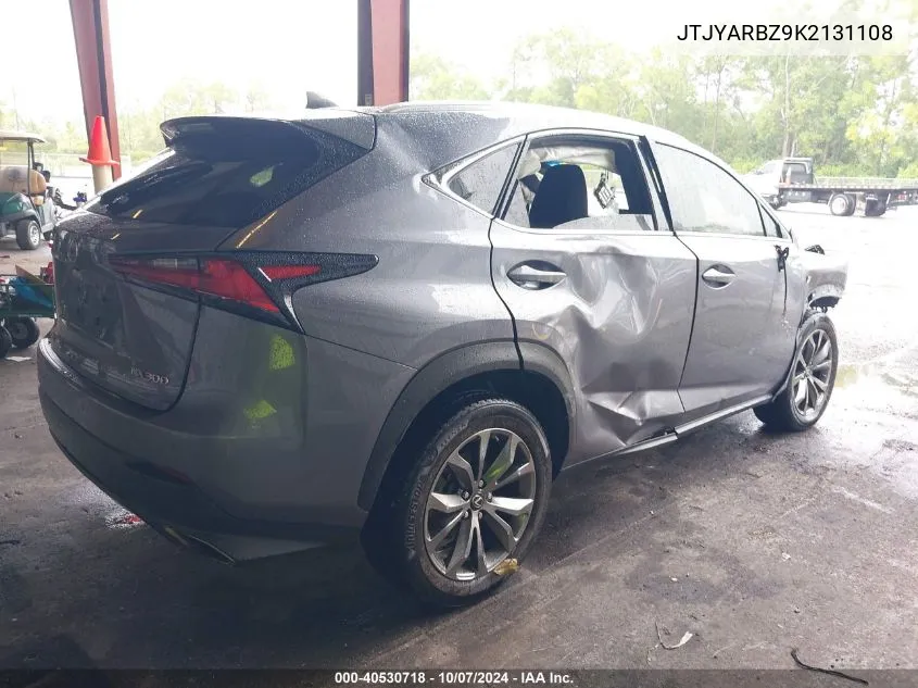 2019 Lexus Nx 300 Base/300 F Sport VIN: JTJYARBZ9K2131108 Lot: 40530718