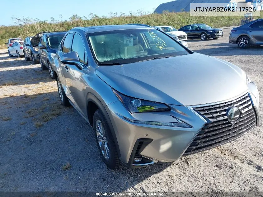 2019 Lexus Nx 300 VIN: JTJYARBZ6K2117926 Lot: 40535706