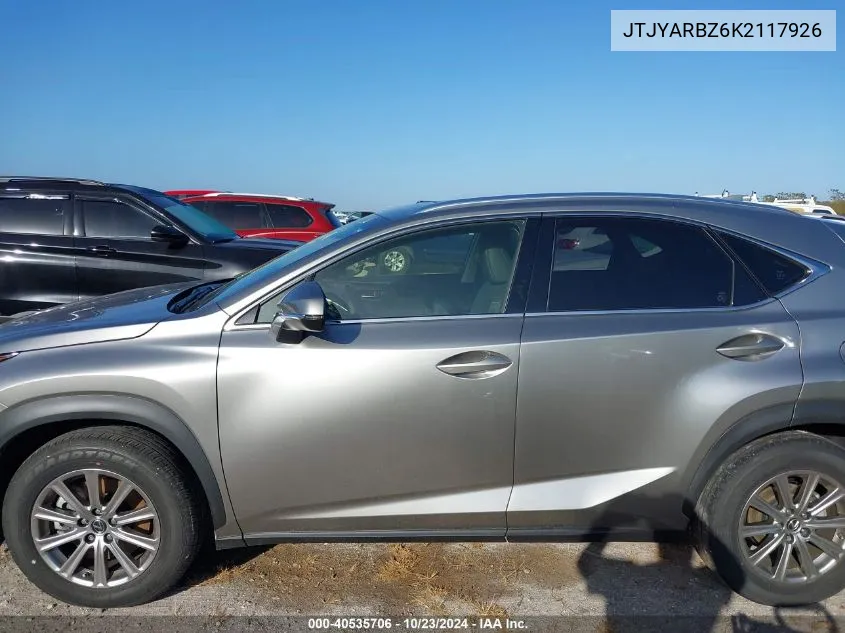 2019 Lexus Nx 300 VIN: JTJYARBZ6K2117926 Lot: 40535706