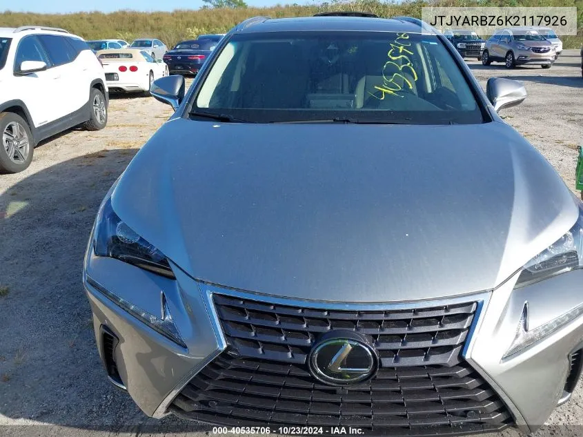 2019 Lexus Nx 300 VIN: JTJYARBZ6K2117926 Lot: 40535706