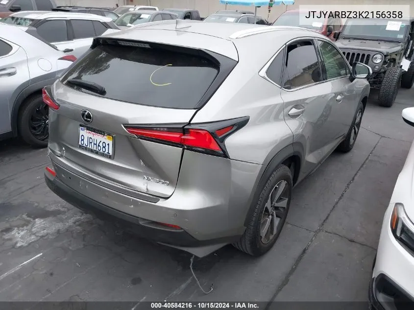 2019 Lexus Nx 300 VIN: JTJYARBZ3K2156358 Lot: 40584216