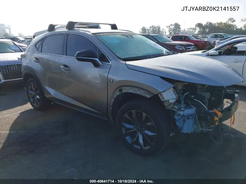 2019 Lexus Nx 300 F Sport VIN: JTJYARBZ0K2141557 Lot: 40641714