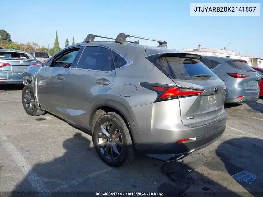 2019 Lexus Nx 300 F Sport VIN: JTJYARBZ0K2141557 Lot: 40641714