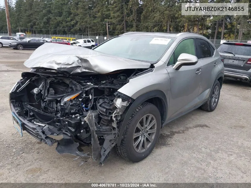 2019 Lexus Nx 300 VIN: JTJYARBZ0K2146855 Lot: 40678781