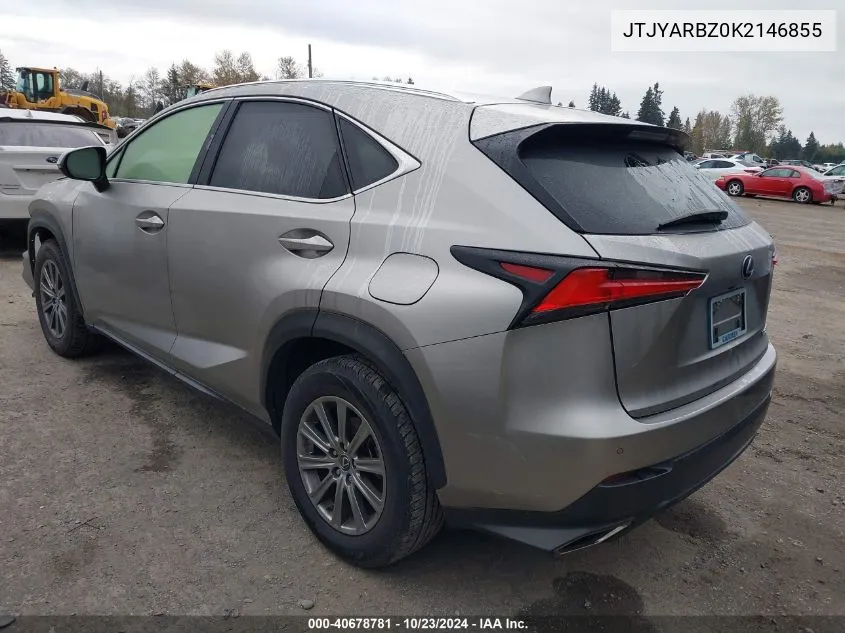 2019 Lexus Nx 300 VIN: JTJYARBZ0K2146855 Lot: 40678781