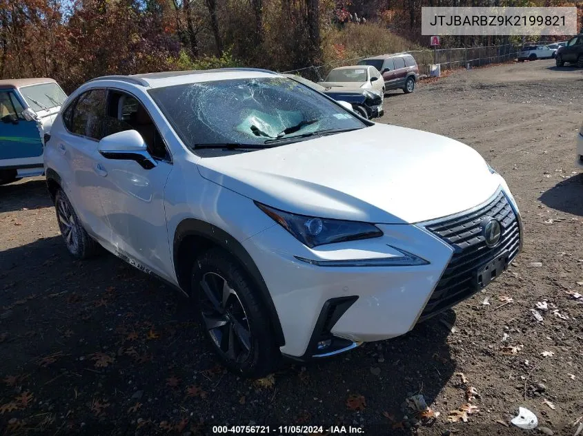 2019 Lexus Nx 300 VIN: JTJBARBZ9K2199821 Lot: 40756721