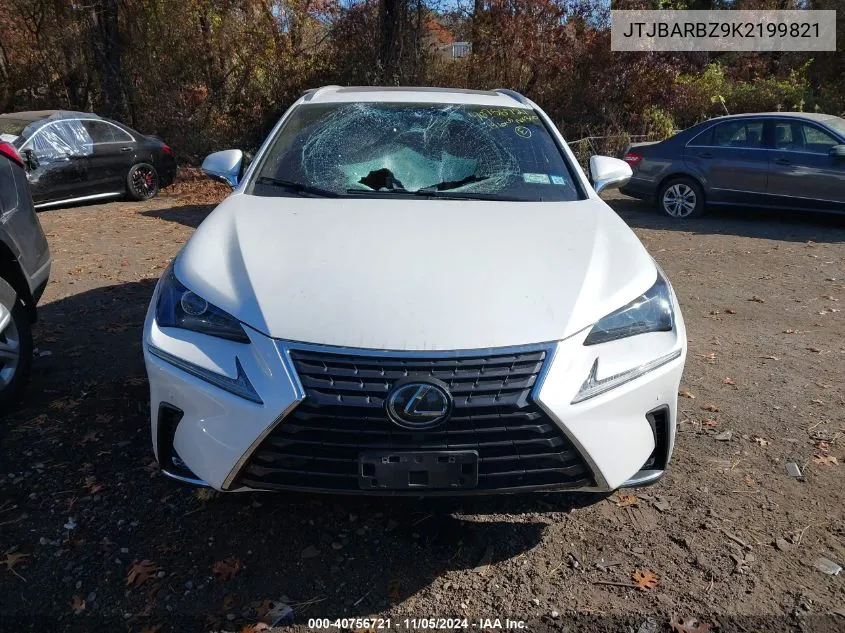 2019 Lexus Nx 300 VIN: JTJBARBZ9K2199821 Lot: 40756721