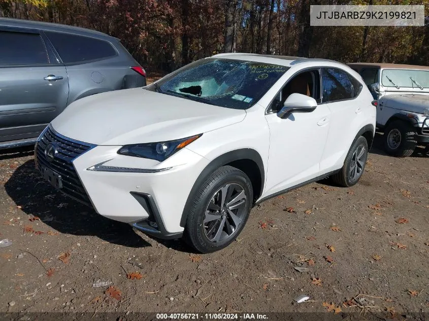 2019 Lexus Nx 300 VIN: JTJBARBZ9K2199821 Lot: 40756721