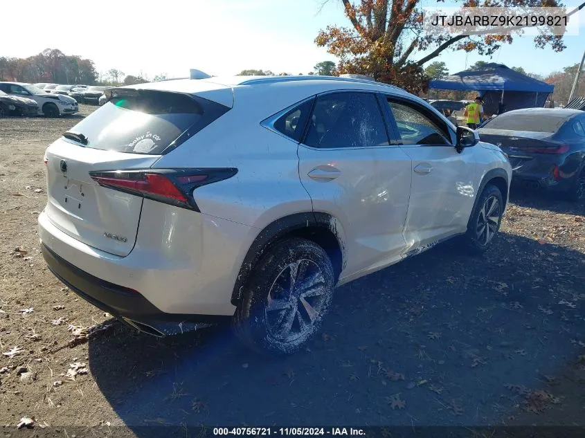 2019 Lexus Nx 300 VIN: JTJBARBZ9K2199821 Lot: 40756721