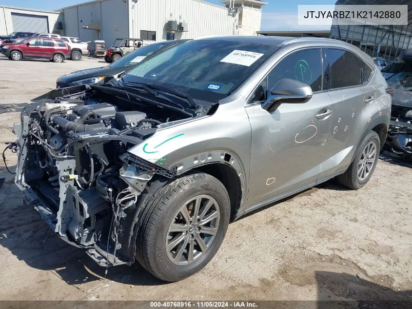 2019 Lexus Nx 300 VIN: JTJYARBZ1K2142880 Lot: 40768916