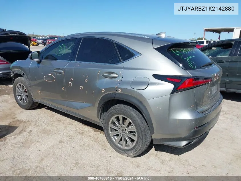 2019 Lexus Nx 300 VIN: JTJYARBZ1K2142880 Lot: 40768916