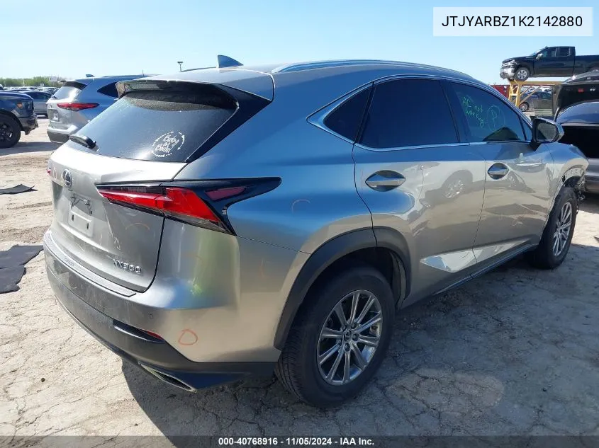 2019 Lexus Nx 300 VIN: JTJYARBZ1K2142880 Lot: 40768916