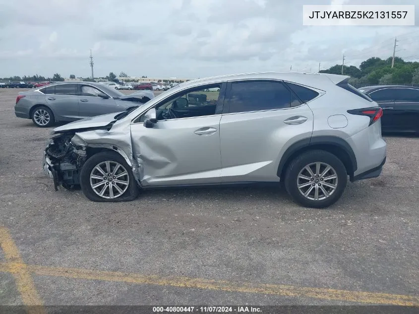 2019 Lexus Nx 300 VIN: JTJYARBZ5K2131557 Lot: 40800447