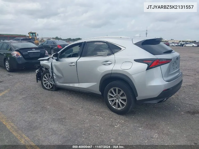 2019 Lexus Nx 300 VIN: JTJYARBZ5K2131557 Lot: 40800447