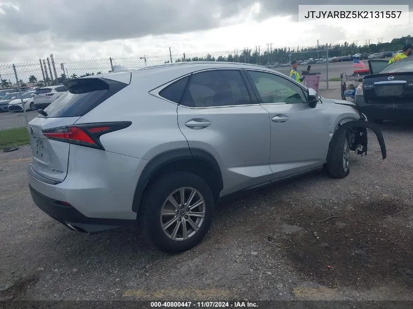 2019 Lexus Nx 300 VIN: JTJYARBZ5K2131557 Lot: 40800447