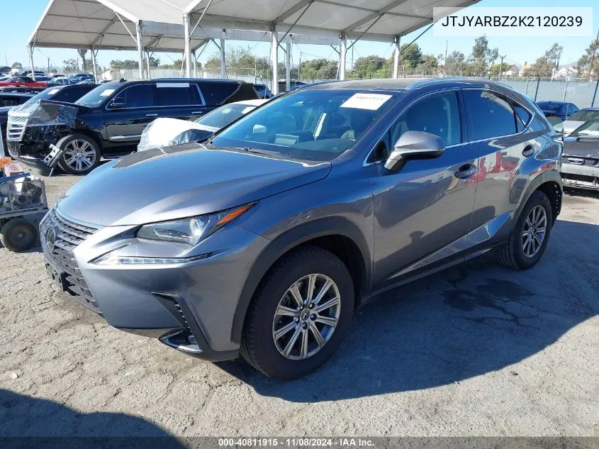 2019 Lexus Nx 300 VIN: JTJYARBZ2K2120239 Lot: 40811915