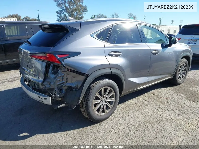 2019 Lexus Nx 300 VIN: JTJYARBZ2K2120239 Lot: 40811915