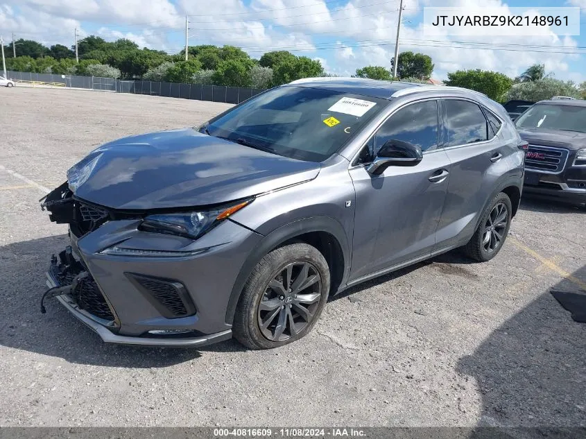 2019 Lexus Nx 300 F Sport VIN: JTJYARBZ9K2148961 Lot: 40816609