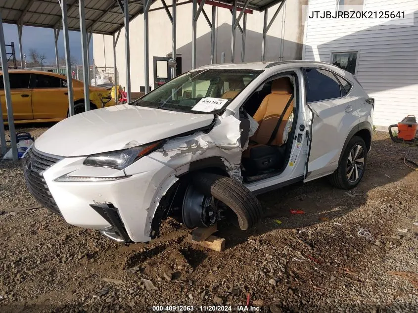 2019 Lexus Nx 300H VIN: JTJBJRBZ0K2125641 Lot: 40912063