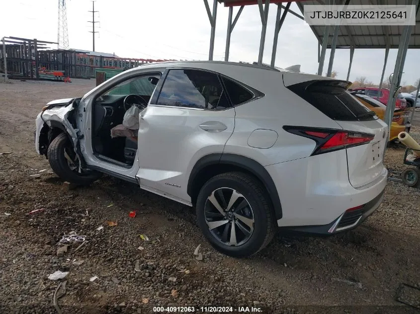 2019 Lexus Nx 300H VIN: JTJBJRBZ0K2125641 Lot: 40912063