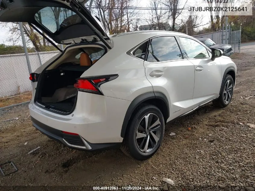 2019 Lexus Nx 300H VIN: JTJBJRBZ0K2125641 Lot: 40912063