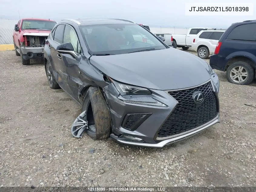 JTJSARDZ1L5018398 2020 Lexus Nx 300 F Sport