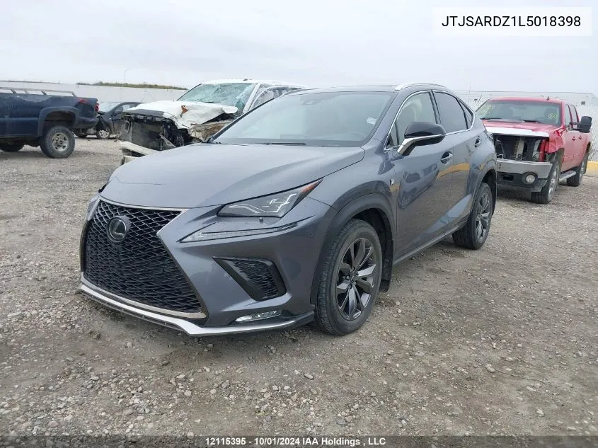 JTJSARDZ1L5018398 2020 Lexus Nx 300 F Sport