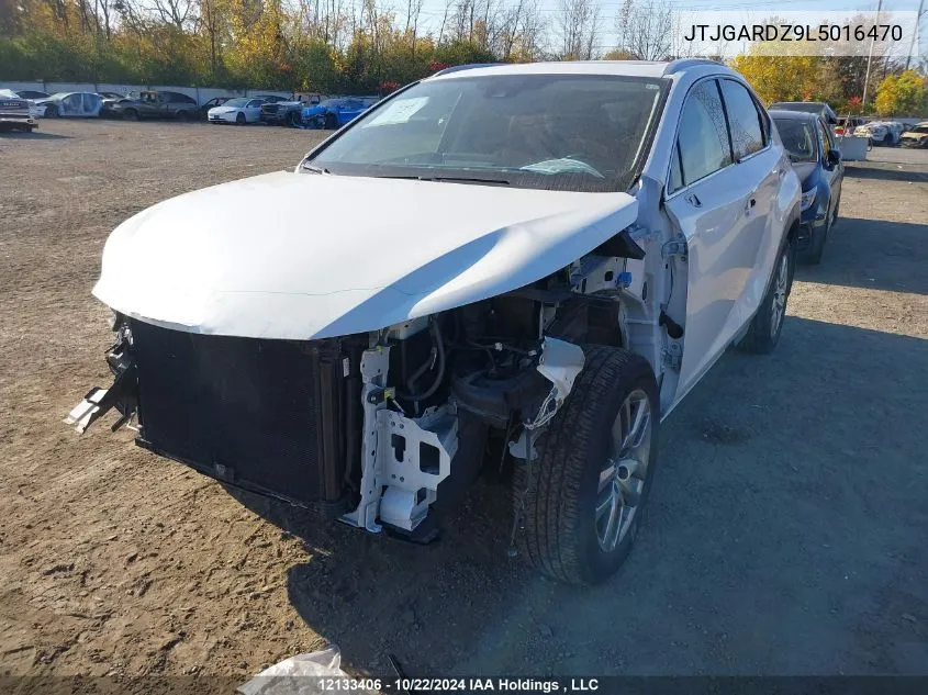 2020 Lexus Nx 300 VIN: JTJGARDZ9L5016470 Lot: 12133406