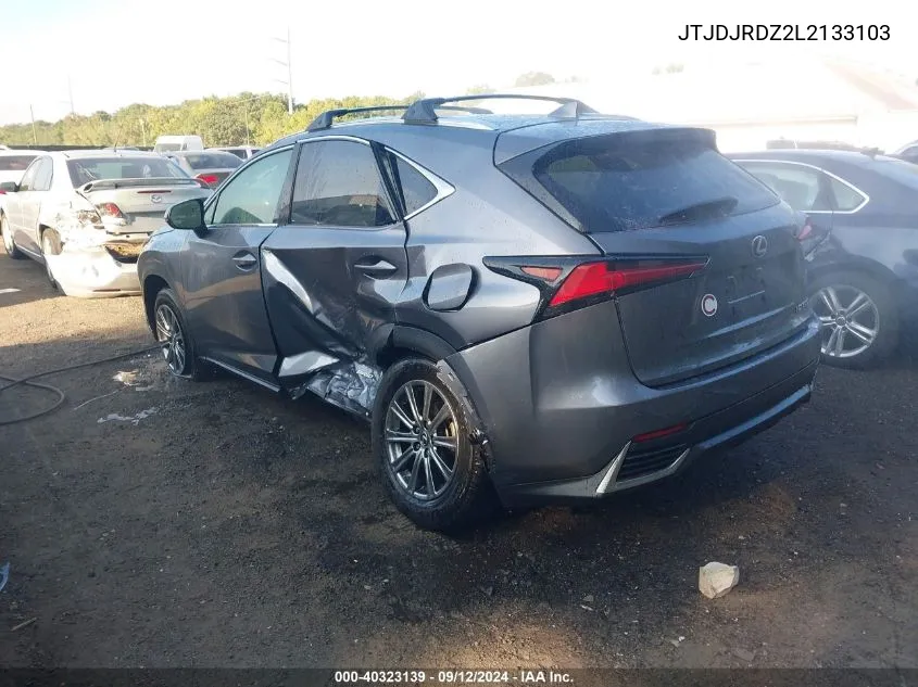 2020 Lexus Nx 300H 300H VIN: JTJDJRDZ2L2133103 Lot: 40323139