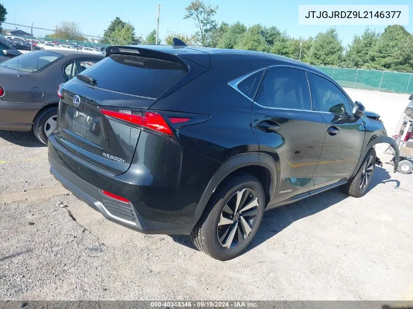 2020 Lexus Nx 300H VIN: JTJGJRDZ9L2146377 Lot: 40348346