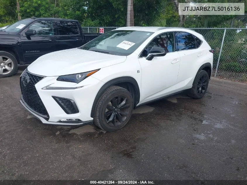 2020 Lexus Nx 300 F Sport VIN: JTJJARBZ7L5016136 Lot: 40421264