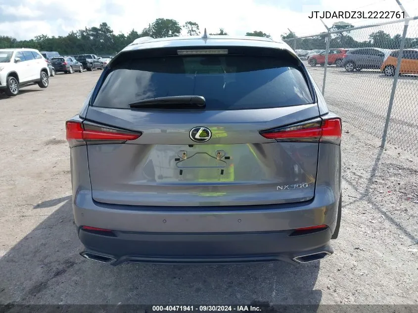 2020 Lexus Nx 300 VIN: JTJDARDZ3L2222761 Lot: 40471941