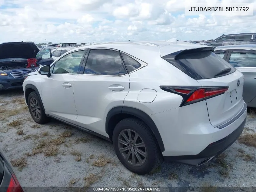 2020 Lexus Nx 300 VIN: JTJDARBZ8L5013792 Lot: 40477393