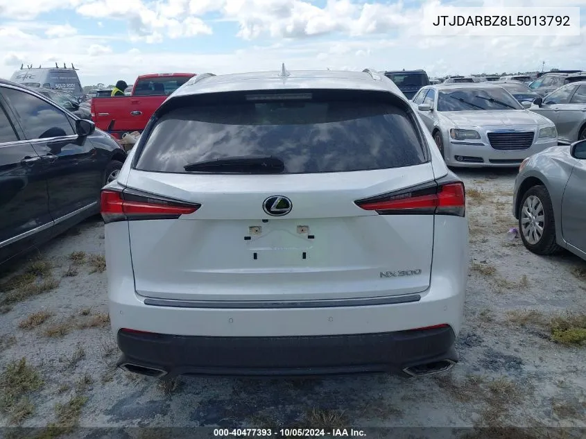 2020 Lexus Nx 300 VIN: JTJDARBZ8L5013792 Lot: 40477393