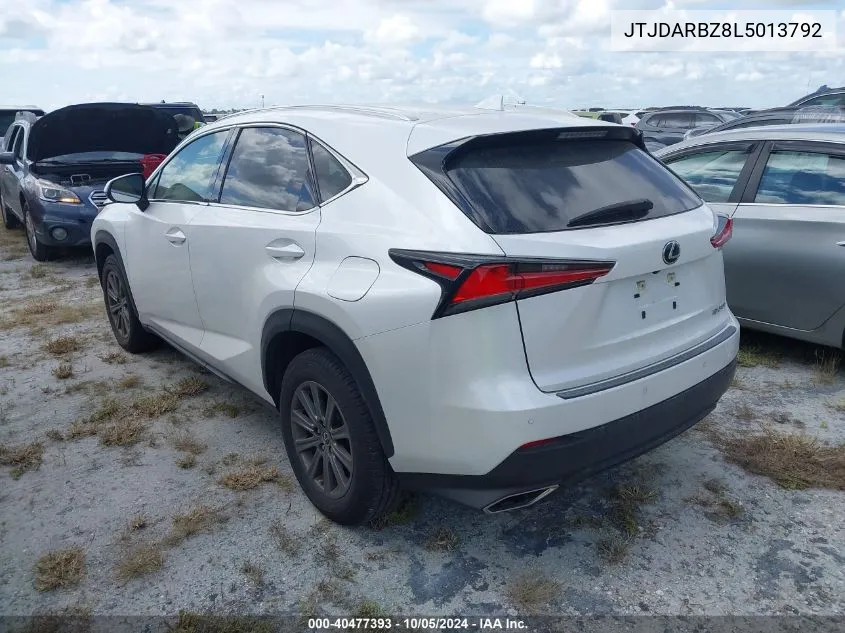 2020 Lexus Nx 300 VIN: JTJDARBZ8L5013792 Lot: 40477393